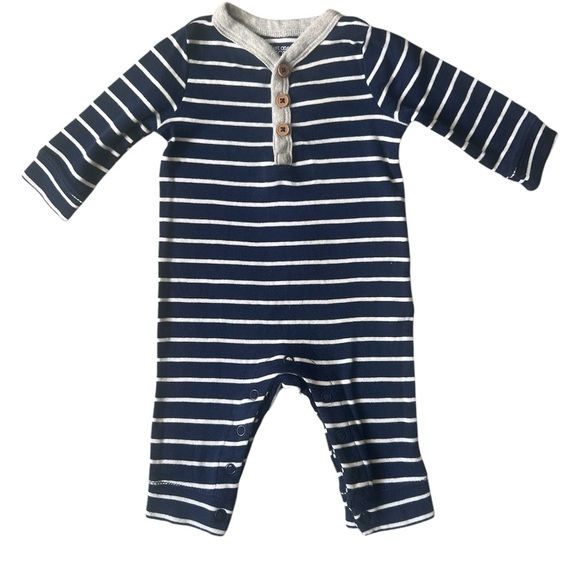 Carter’s Striped Henley Jumpsuit | 3M - Picture 1 of 4